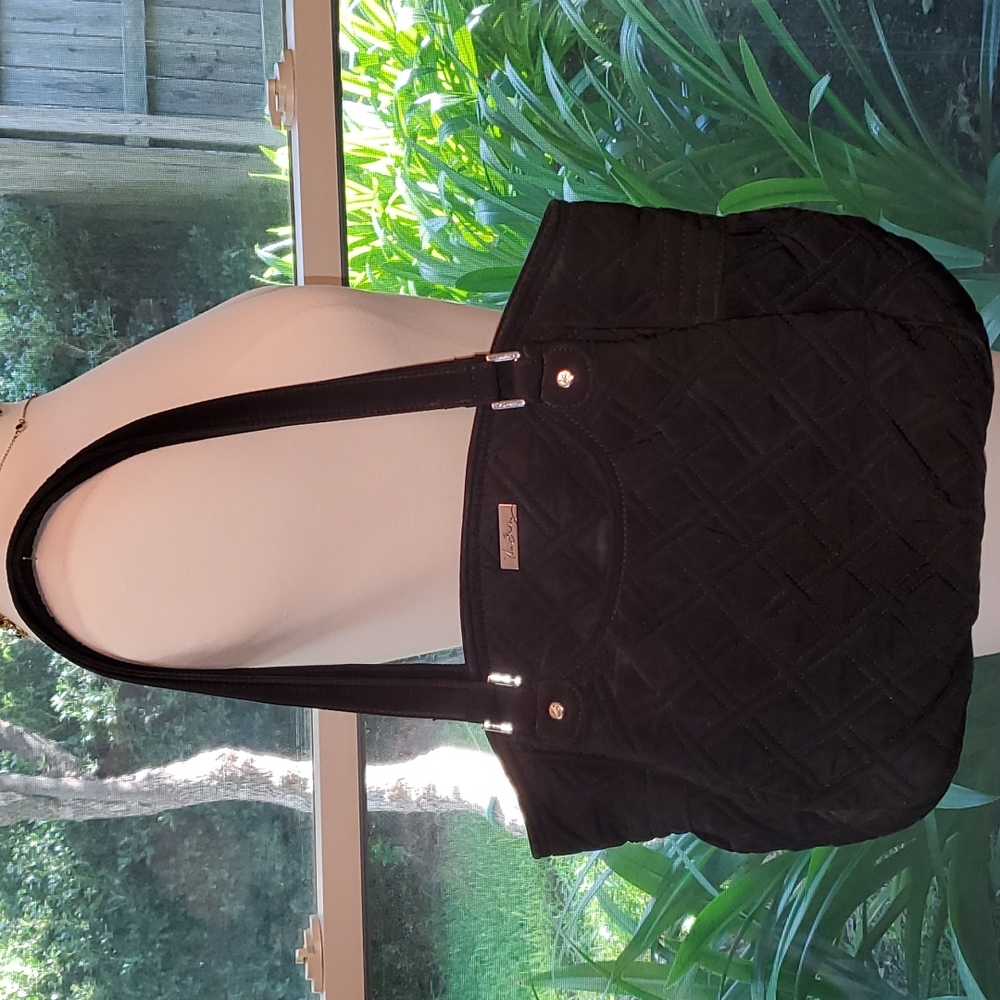 Vera Bradley Glenna Satchel Black Bag